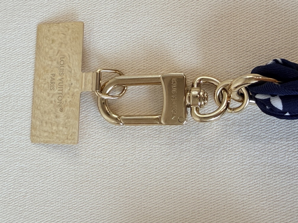 Taschenschmuck Handyschlaufe LV Silhouette blau
