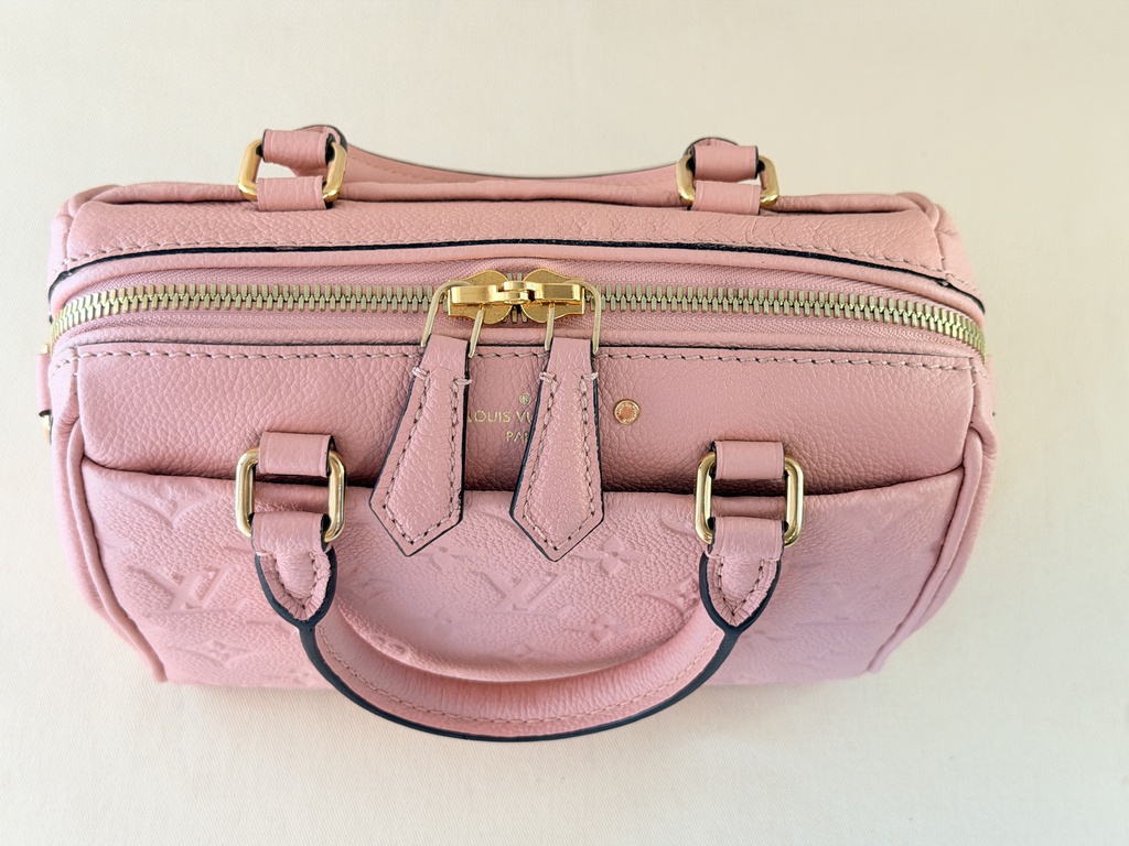 Speedy 20 Bandouliere Empreinte Rose Poudre