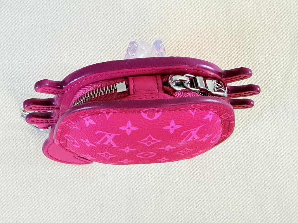 Taschenschmuck bagcharm Krabbe pink