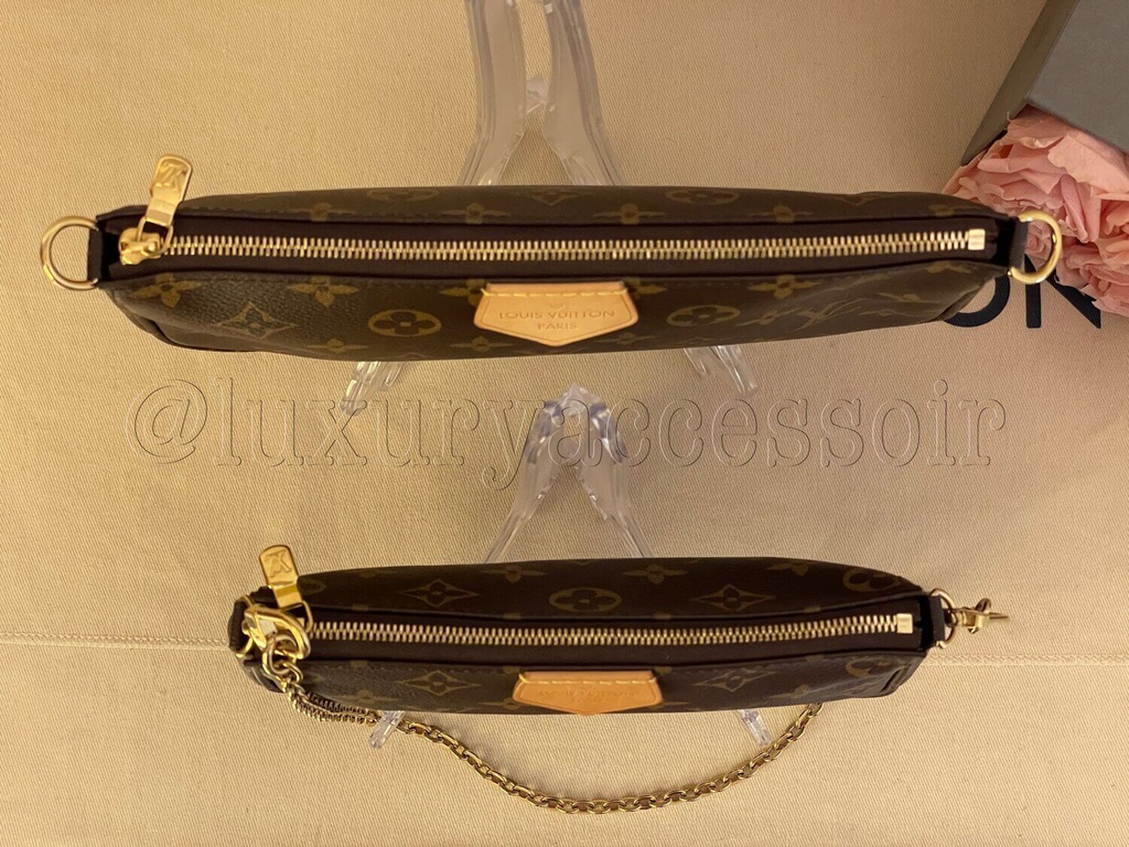 LOUIS VUITTON Multi Pochette Accessoires Khaki