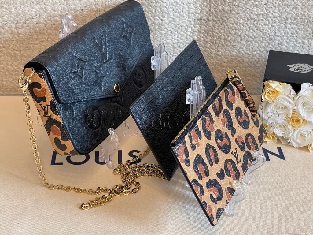 Louis Vuitton, Bags, Louis Vuitton Wild At Heart Black Toiletry 26 Pouch  Clutch Xl