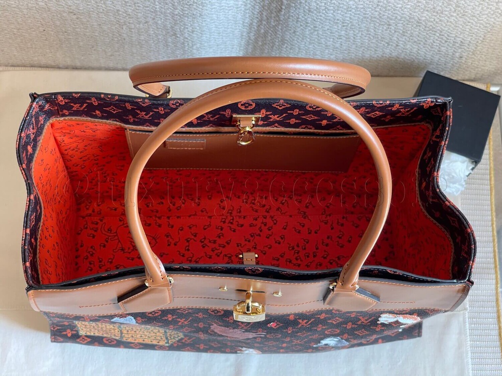 100% Original Louis Vuitton City Steamer Cabas XXL Catogram