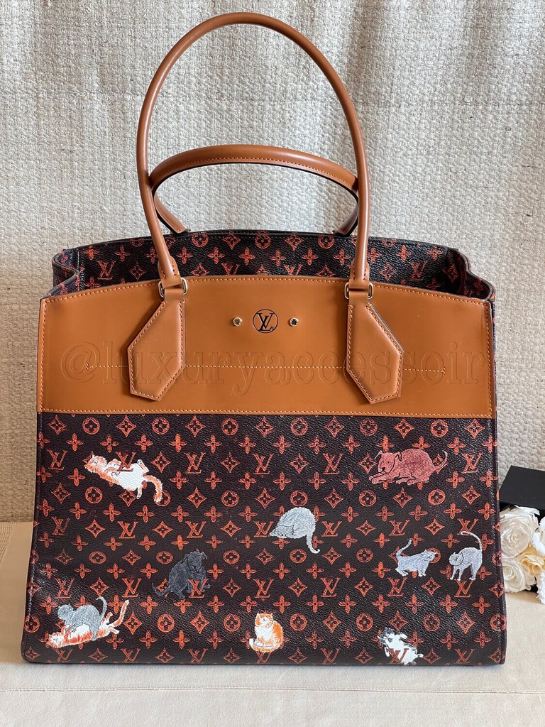 100% Original Louis Vuitton City Steamer Cabas XXL Catogram