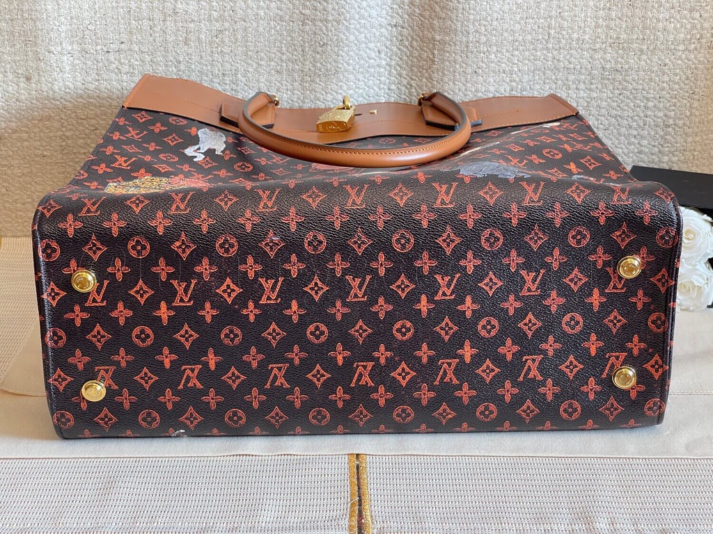 Louis Vuitton City Steamer Cabas Monogram Catogram XXL Brown/Orange in  Canvas with Gold-tone - US