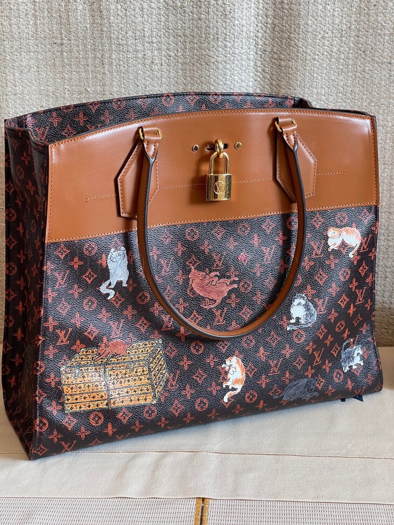 100% Original Louis Vuitton City Steamer Cabas XXL Catogram