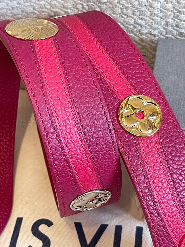 Bandouliere Capucine pink metal flower