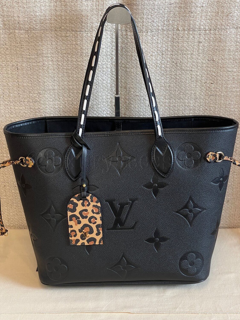 Neverfull MM Wild at Heart schwarz