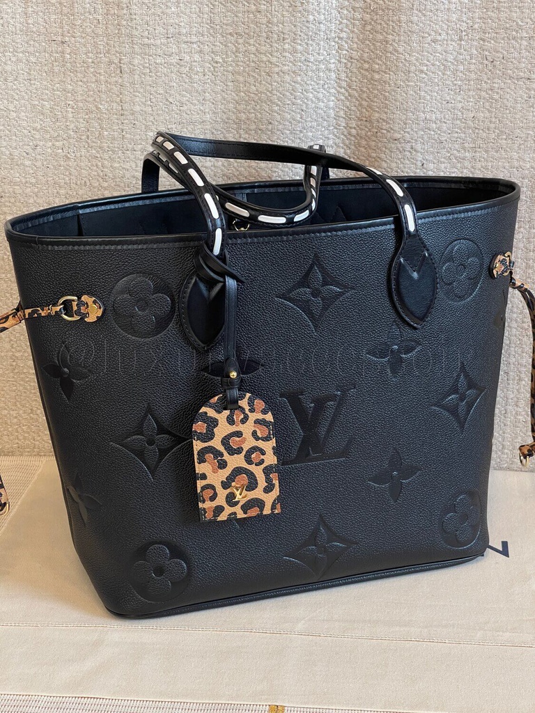 Neverfull MM Wild at Heart schwarz