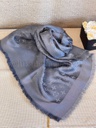 Monogram Shine Shawl anthrazit grey