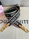 Bandouliere strap khaki &amp; rose