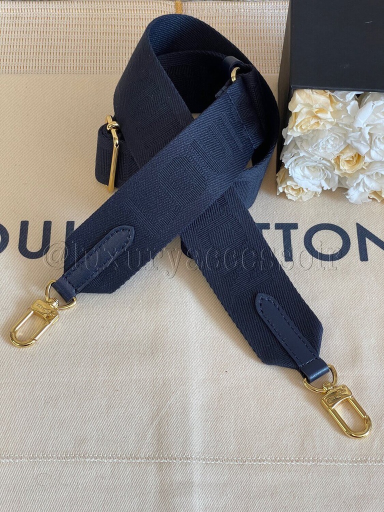 Bandouliere shoulder strap navy blue