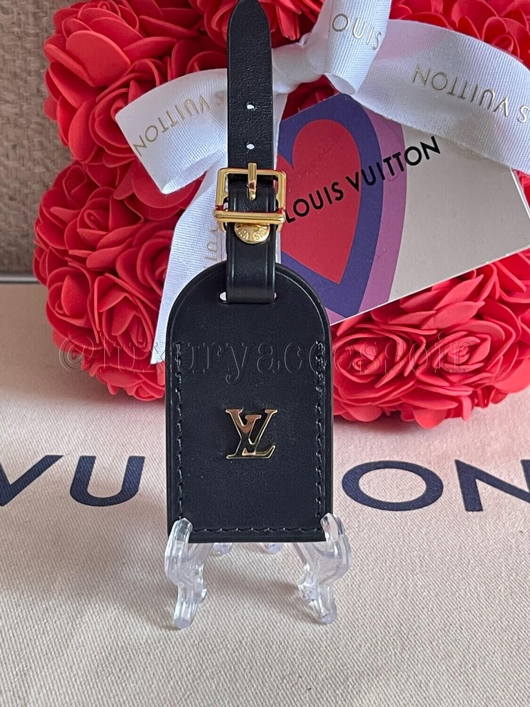 luggage tag small black