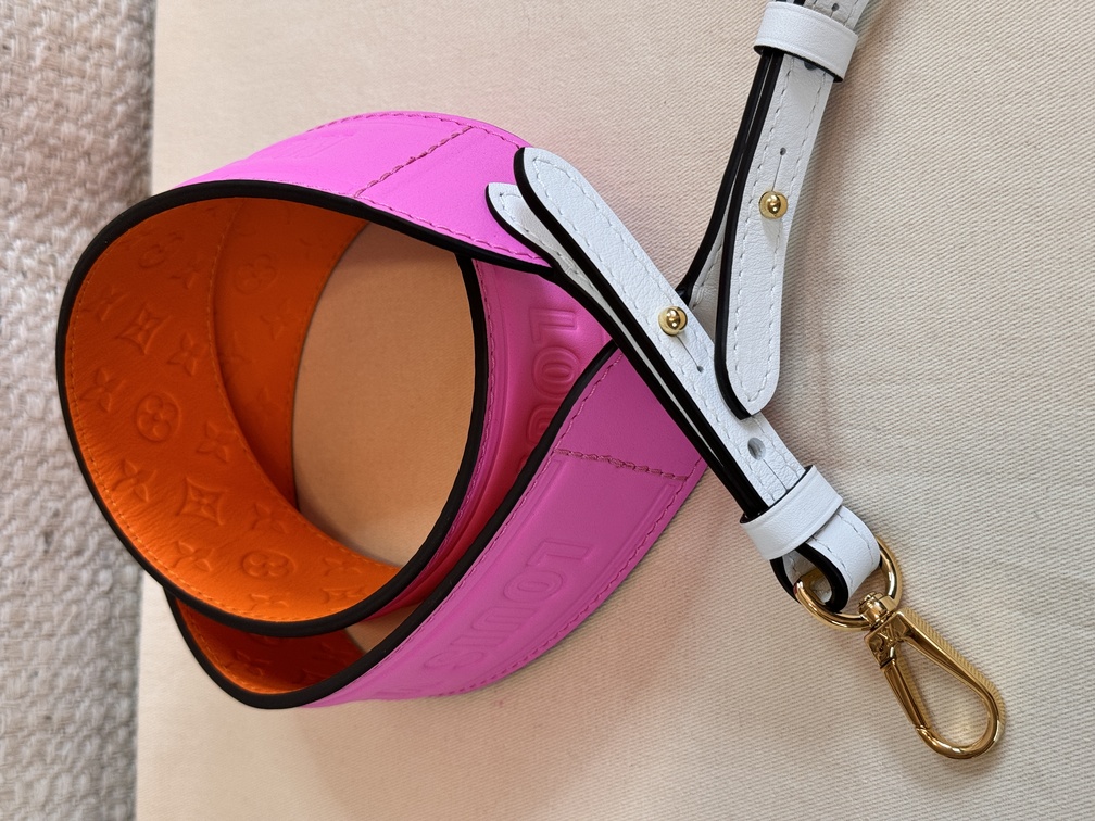 Bandouliere strap Twist pink &amp; orange