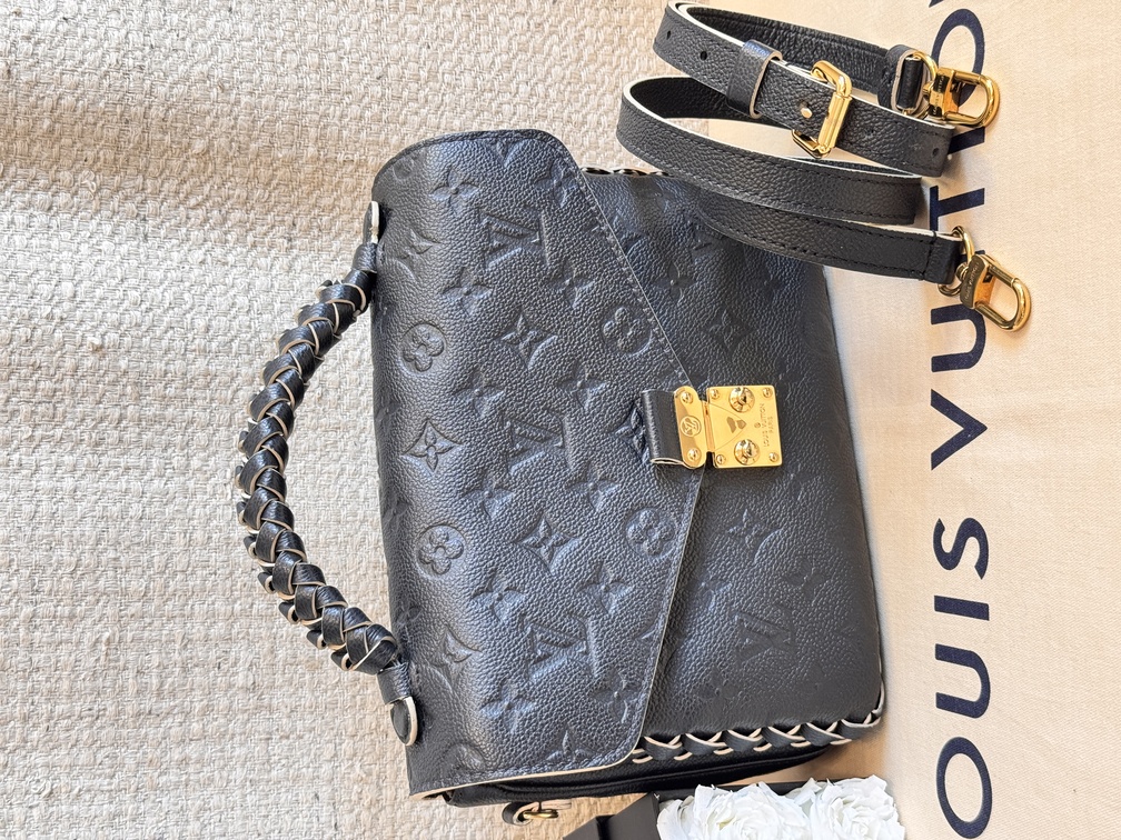 Pochette Metis Tressage braided schwarz