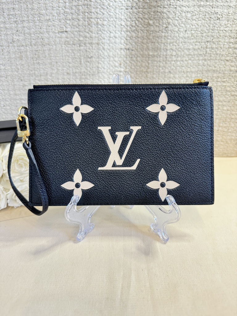 Pouch bicolor schwarz