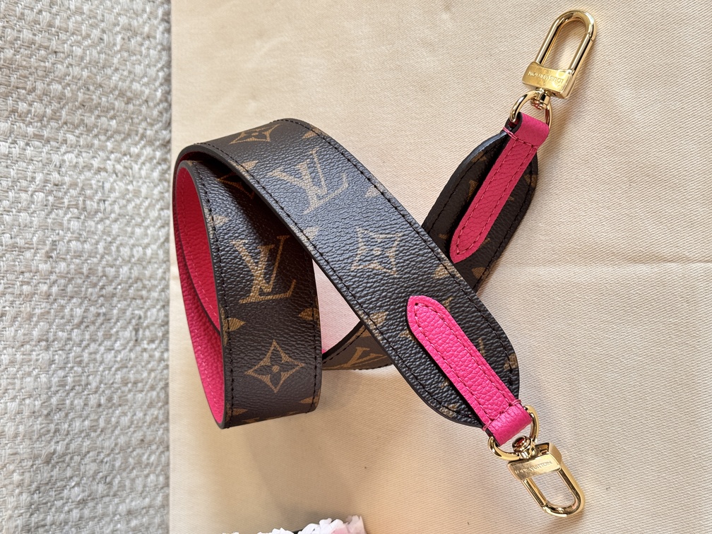 Bandouliere strap Mono pink
