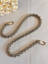 chain strap khaki gold