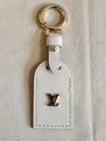 luggage tag small cream