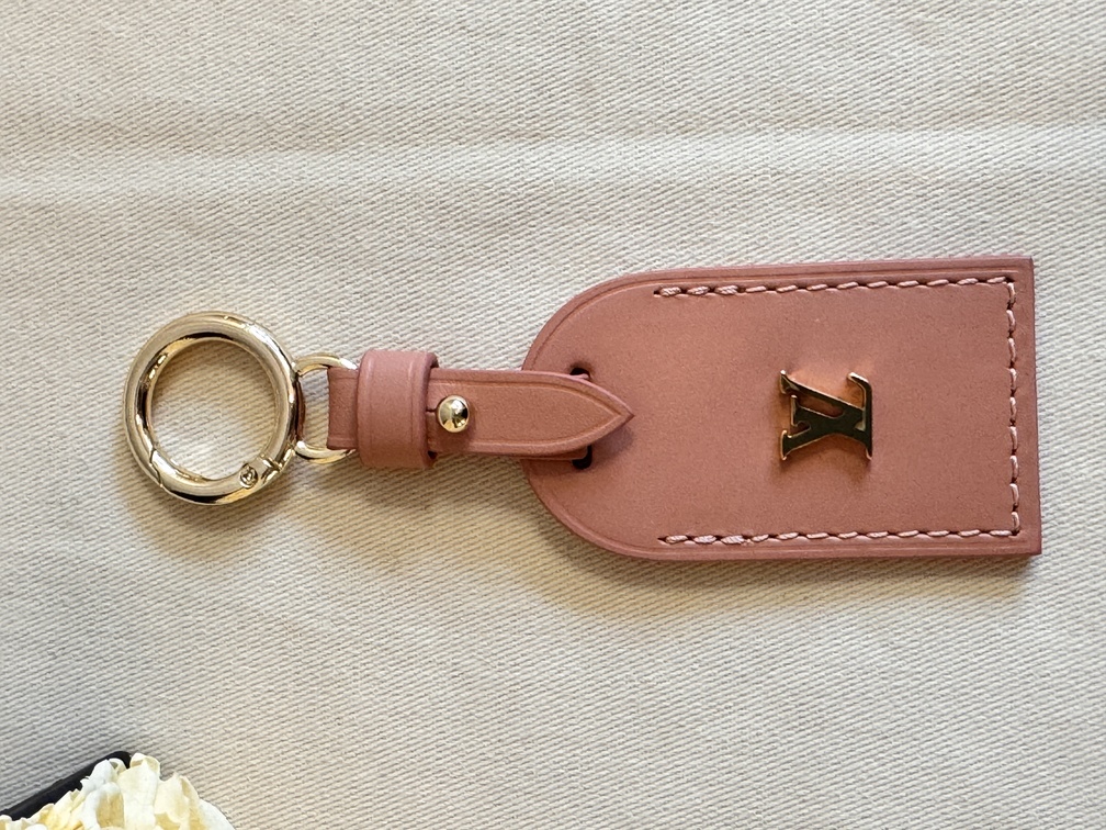 luggage tag small peach