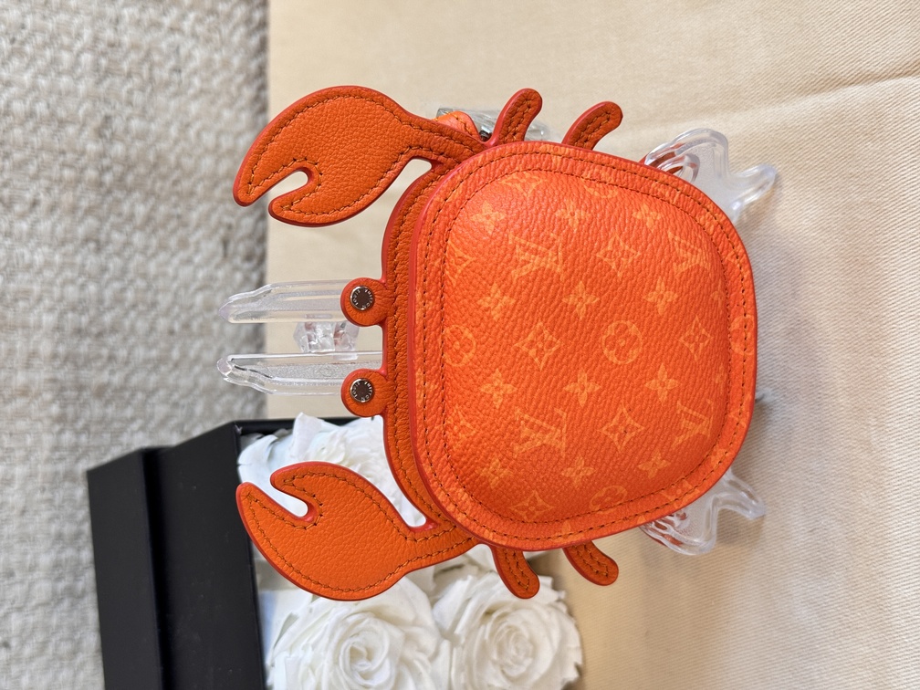 Taschenschmuck bagcharm Krabbe orange