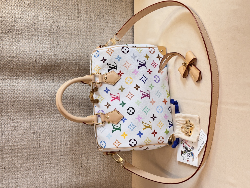 Speedy 25 Bandouliere Multicolor weiss