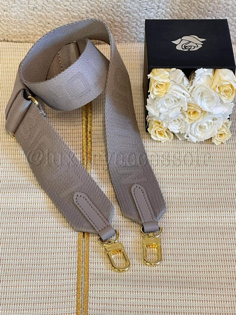 Bandouliere Schultergurt Coussin grau / taupe