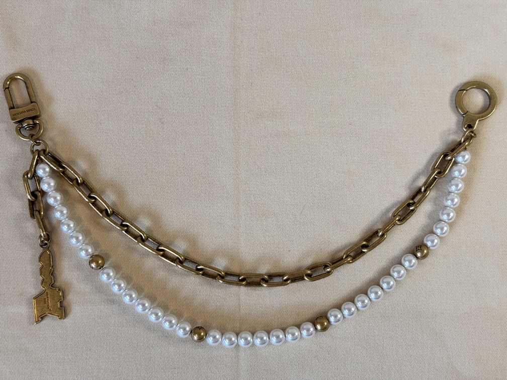 Taschenschmuck Taschenkette Pearls
