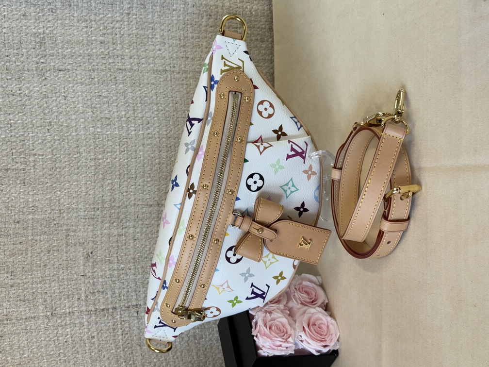 High Rise Bumbag Multicolor weiss