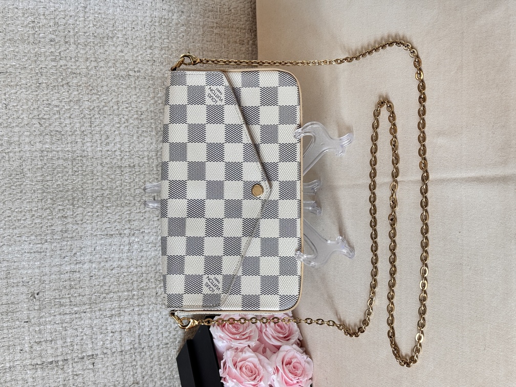 Pochette Felicie Damier Azur