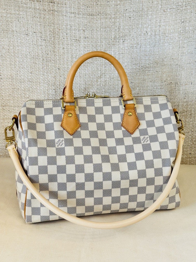 Speedy 30 Bandouliere Damier Azur