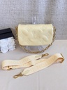 Wallet on strap bubblegram buttergelb