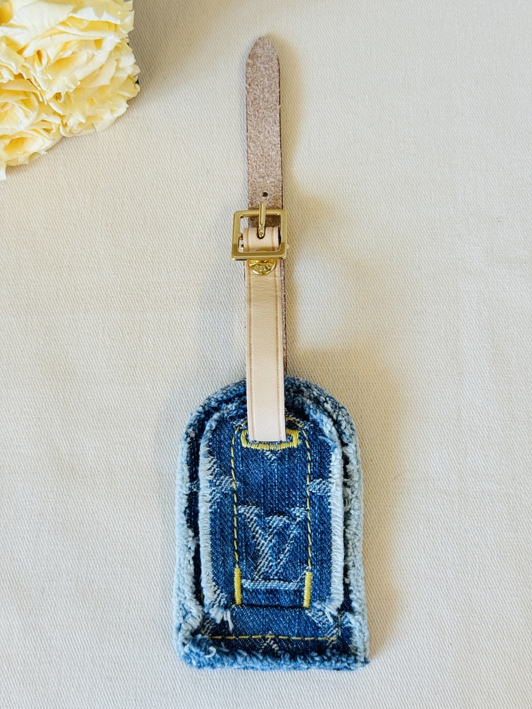 Adressanhänger Denim