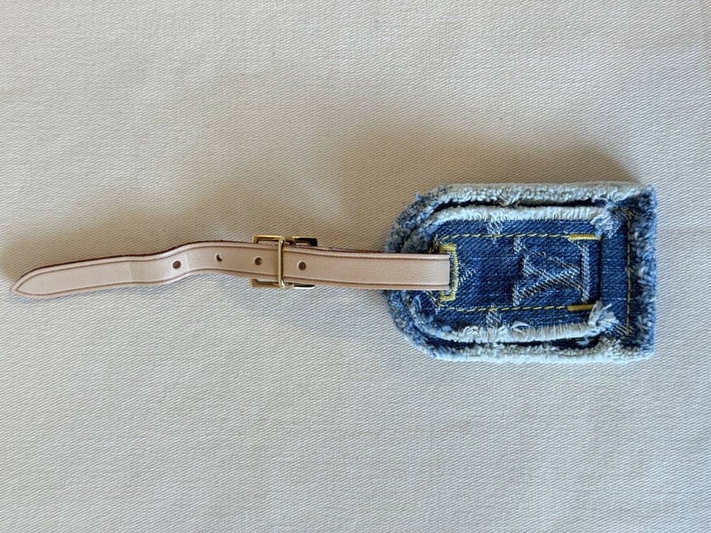 Adressanhänger Denim