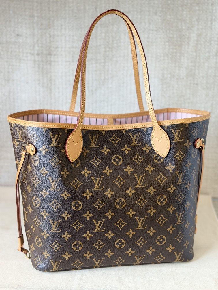 Neverfull MM Monogram Rose Ballerine