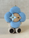 bagcharm Vivienne Crochet blue