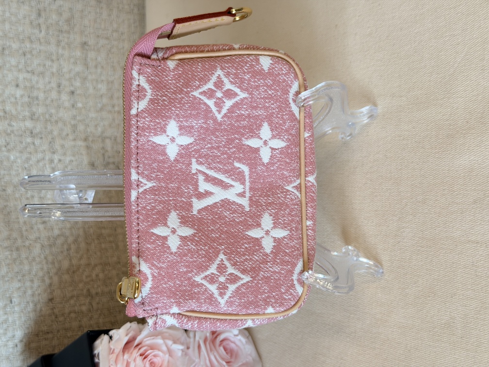 Micro Pochette DENIM rose