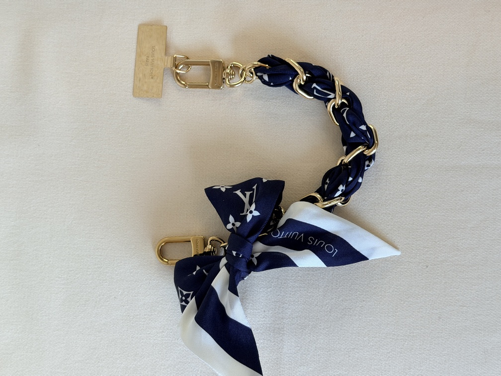 Taschenschmuck Handyschlaufe LV Silhouette dunkelblau