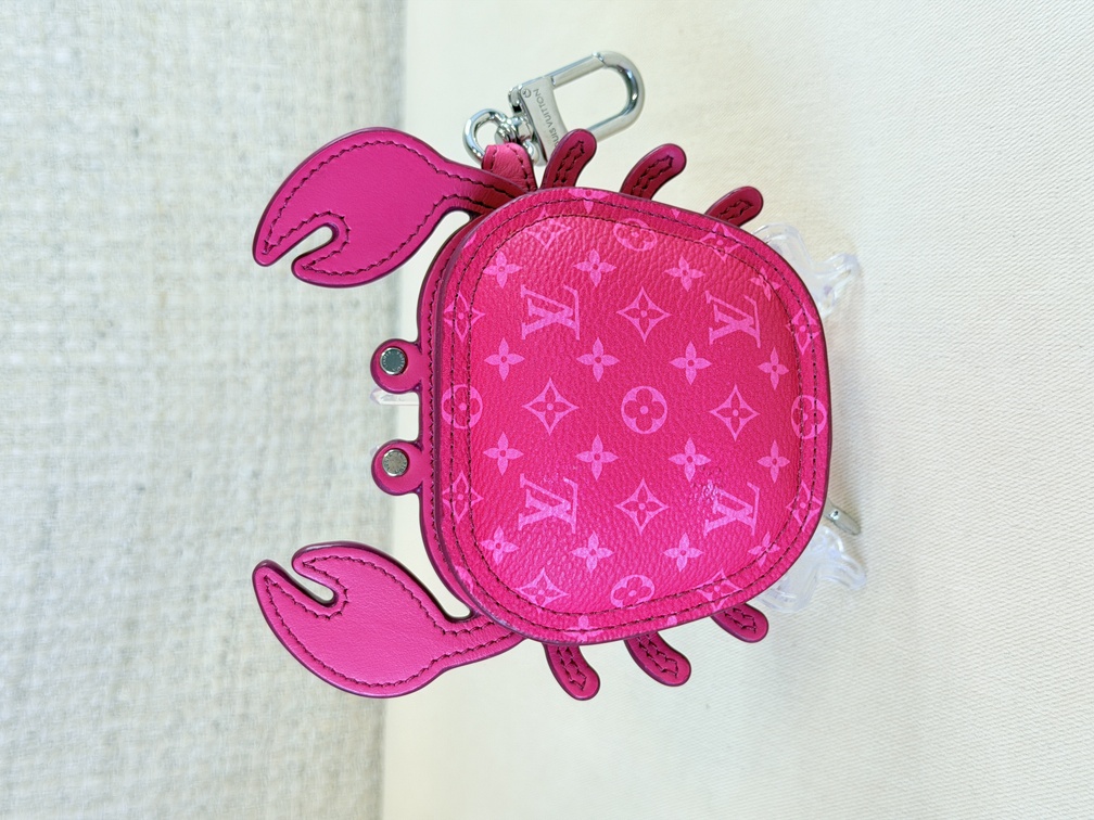 Taschenschmuck bagcharm Krabbe pink