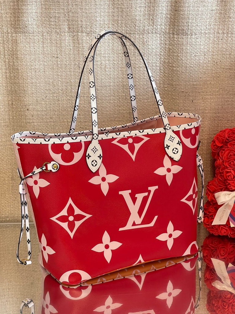 louis vuitton red neverfull