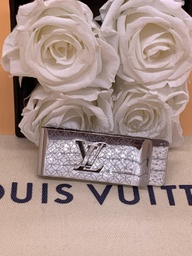 Louis Vuitton Champs Elysées Bill Clip Silver Metal