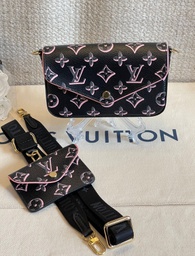 Louis Vuitton Black Monogram Fall For You Felicie Strap & Go