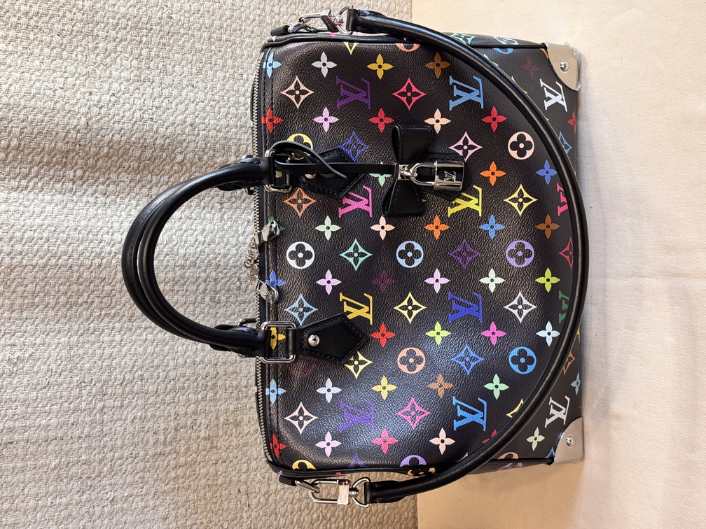 100% Original Louis Vuitton Speedy 30 Soft LV x TM Multicolor M13257